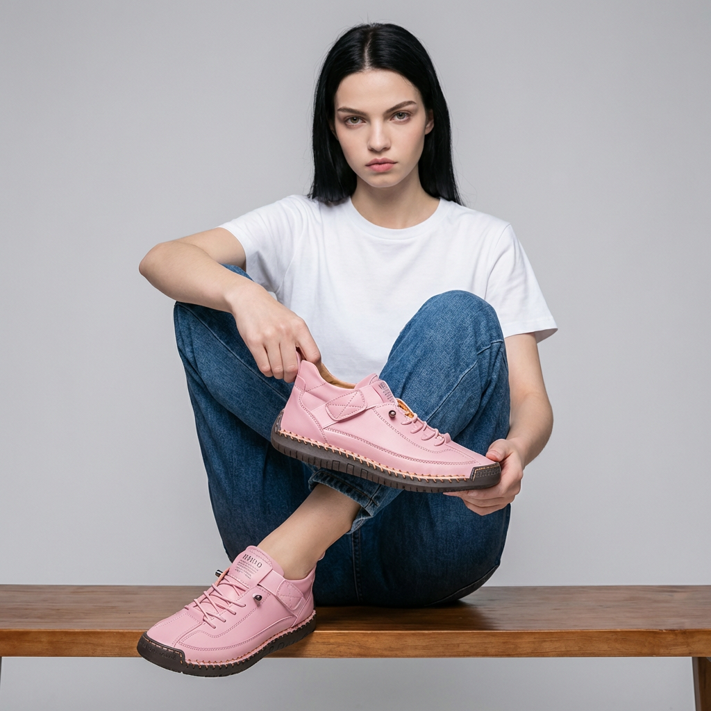 Iris | Damskie Sportowe Sneakersy Ortopedyczne | Lekkie, Oddychające i Amortyzujące | Komfort na Co Dzień
