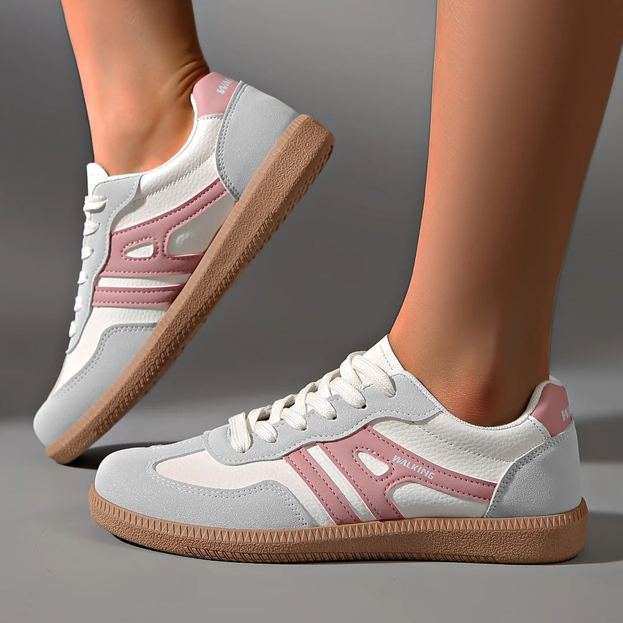 Noralie | Damskie Sneakersy Ortopedyczne Retro | Ergonomiczne, Oddychające i Amortyzujące | Komfort na Co Dzień