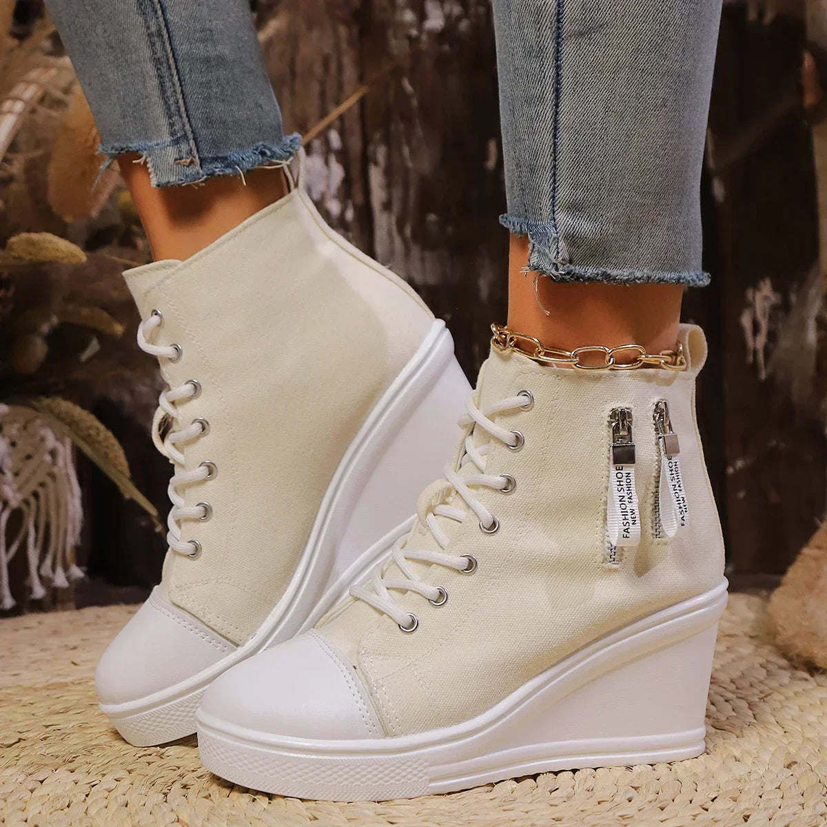 Ventra | Eleganckie damskie buty na koturnie - Casual Comfort, Buty na platformie