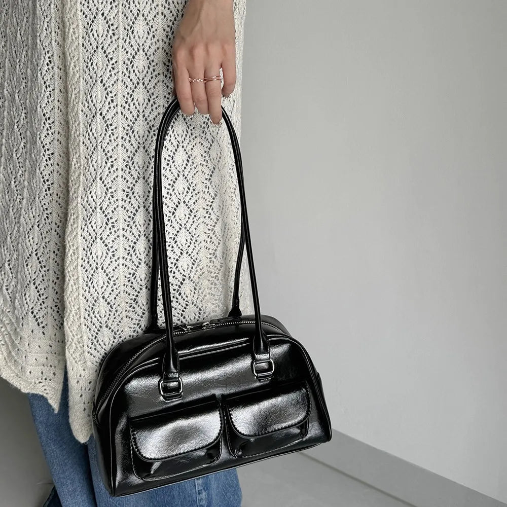 Sienna Retro Bowling Bag – Women’s Shoulder Handbag