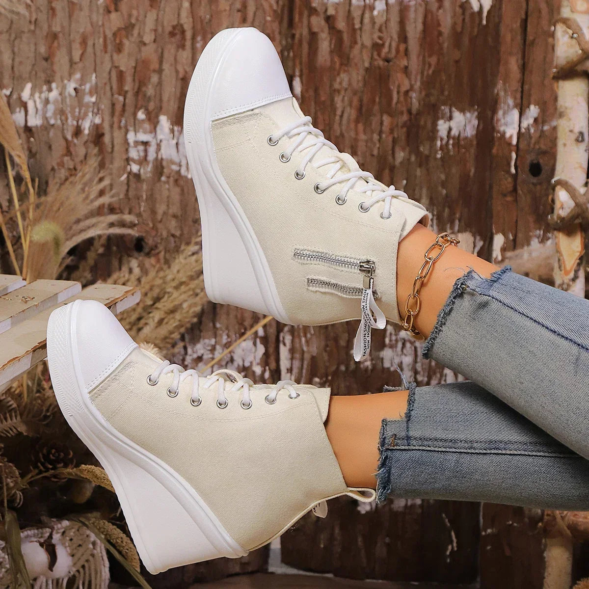 Ventra | Eleganckie damskie buty na koturnie - Casual Comfort, Buty na platformie