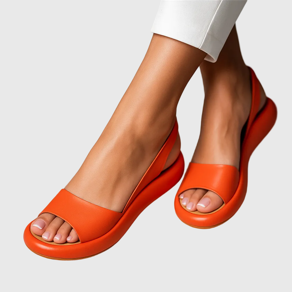 Vera | Damskie sandały na platformie bubble | Slingback z otwartym noskiem | Lekka piankowa podeszwa | Modne sandały na wiosnę i lato