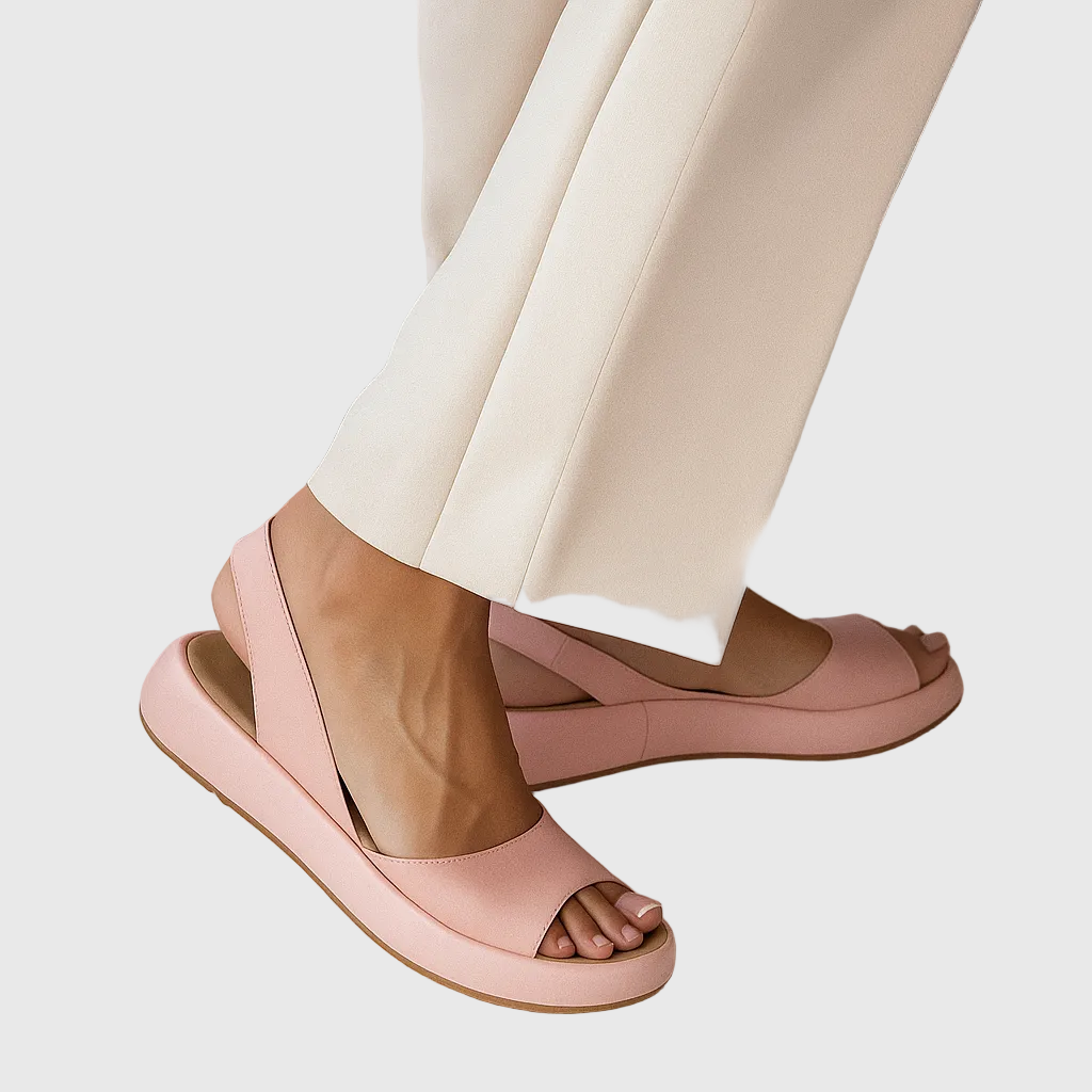 Vera | Damskie sandały na platformie bubble | Slingback z otwartym noskiem | Lekka piankowa podeszwa | Modne sandały na wiosnę i lato