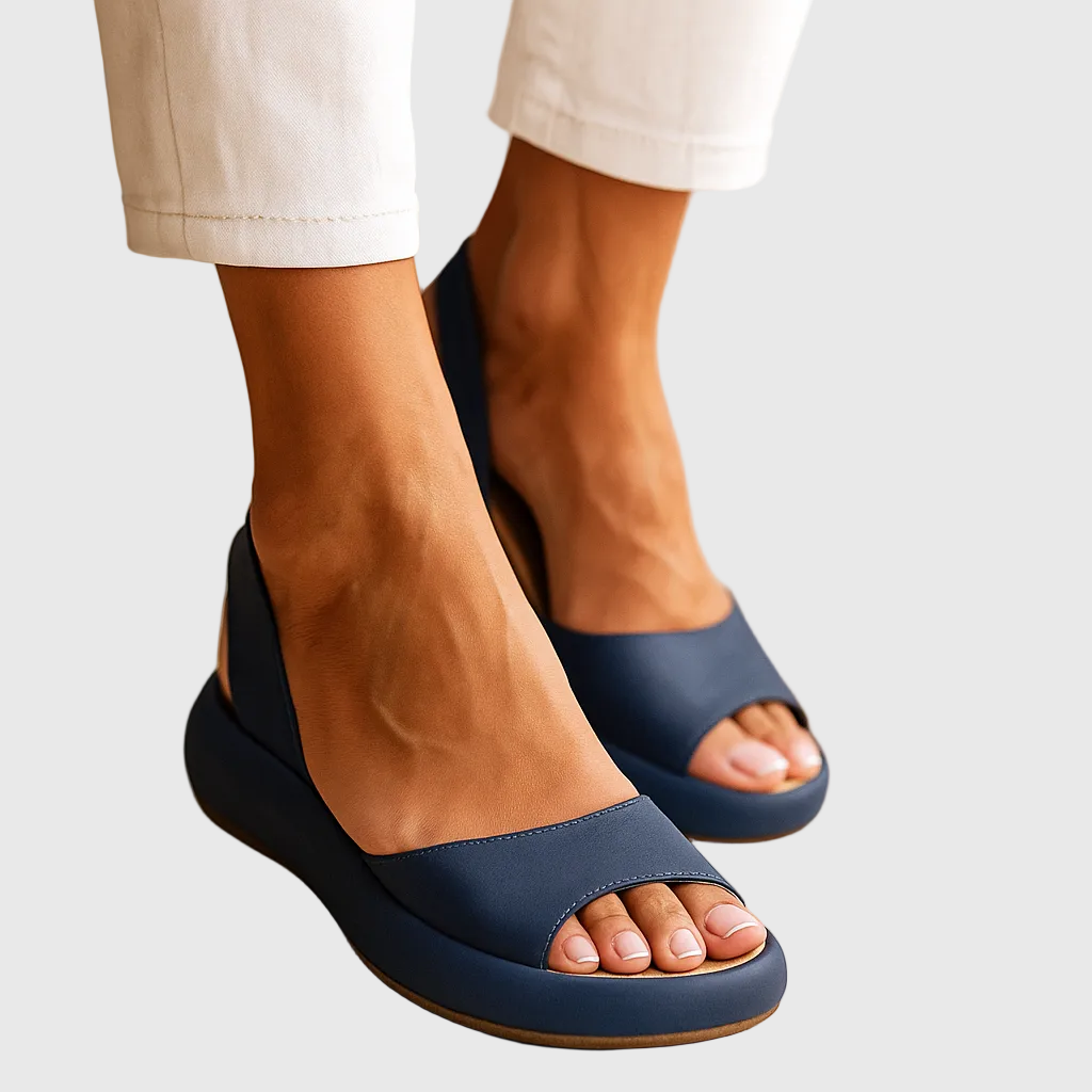 Vera | Damskie sandały na platformie bubble | Slingback z otwartym noskiem | Lekka piankowa podeszwa | Modne sandały na wiosnę i lato
