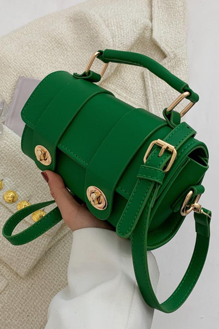 Zielona Złota Torebka Crossbody Mini